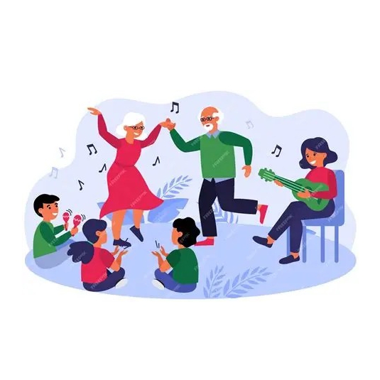 FamilienFeier VEctor free 4 eck